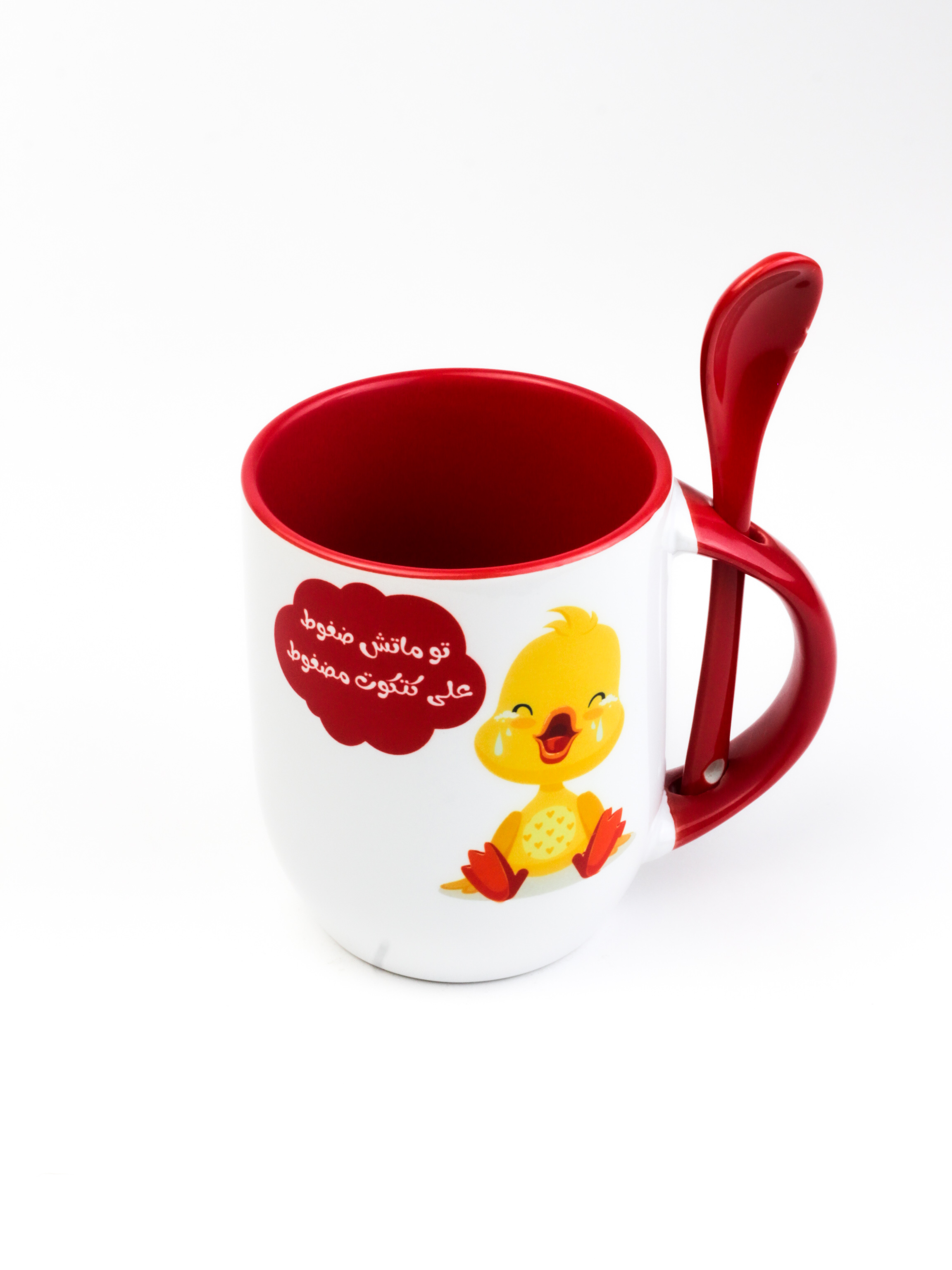 Printed Mug with Spoon