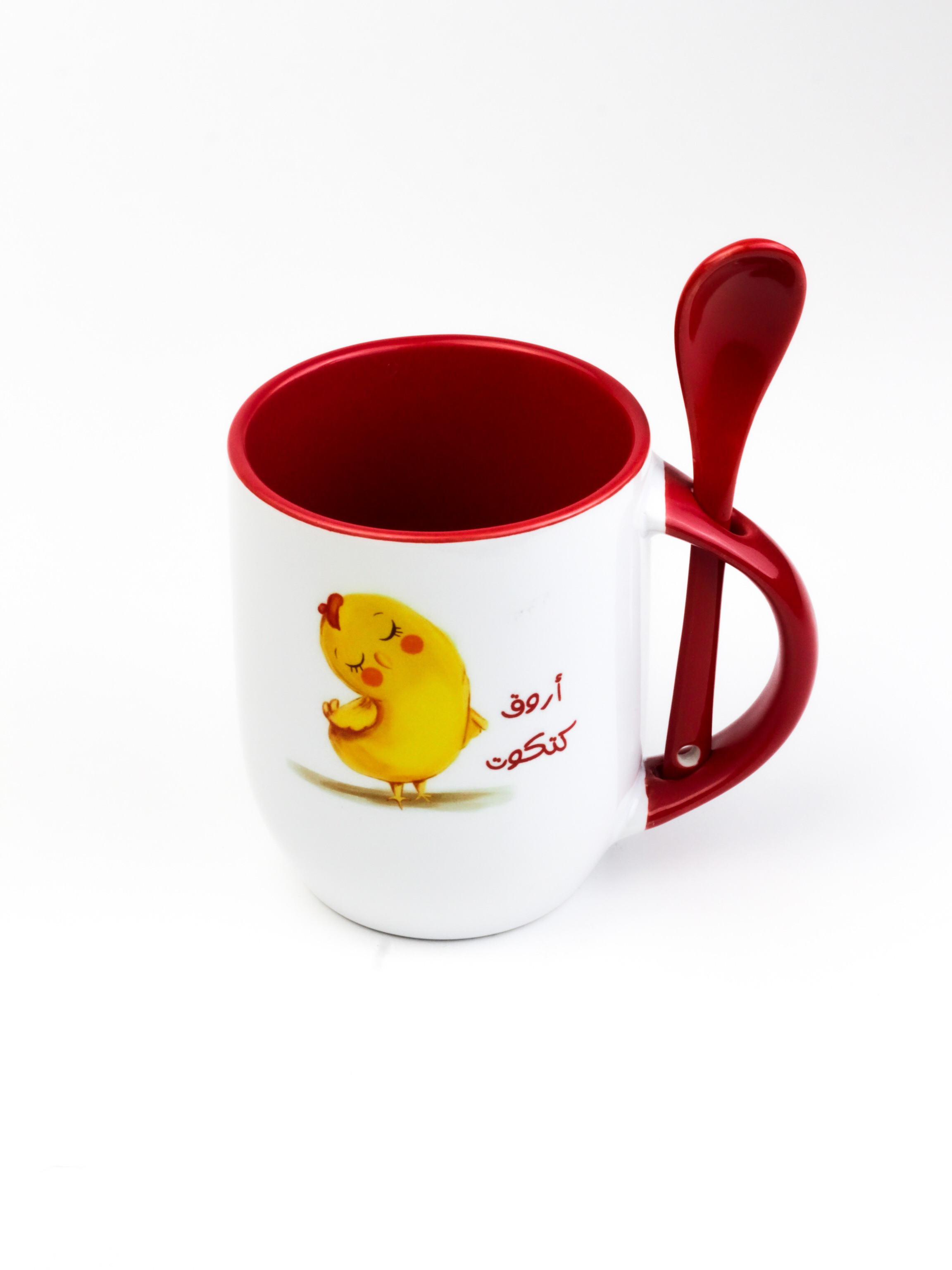 Printed Mug with Spoon