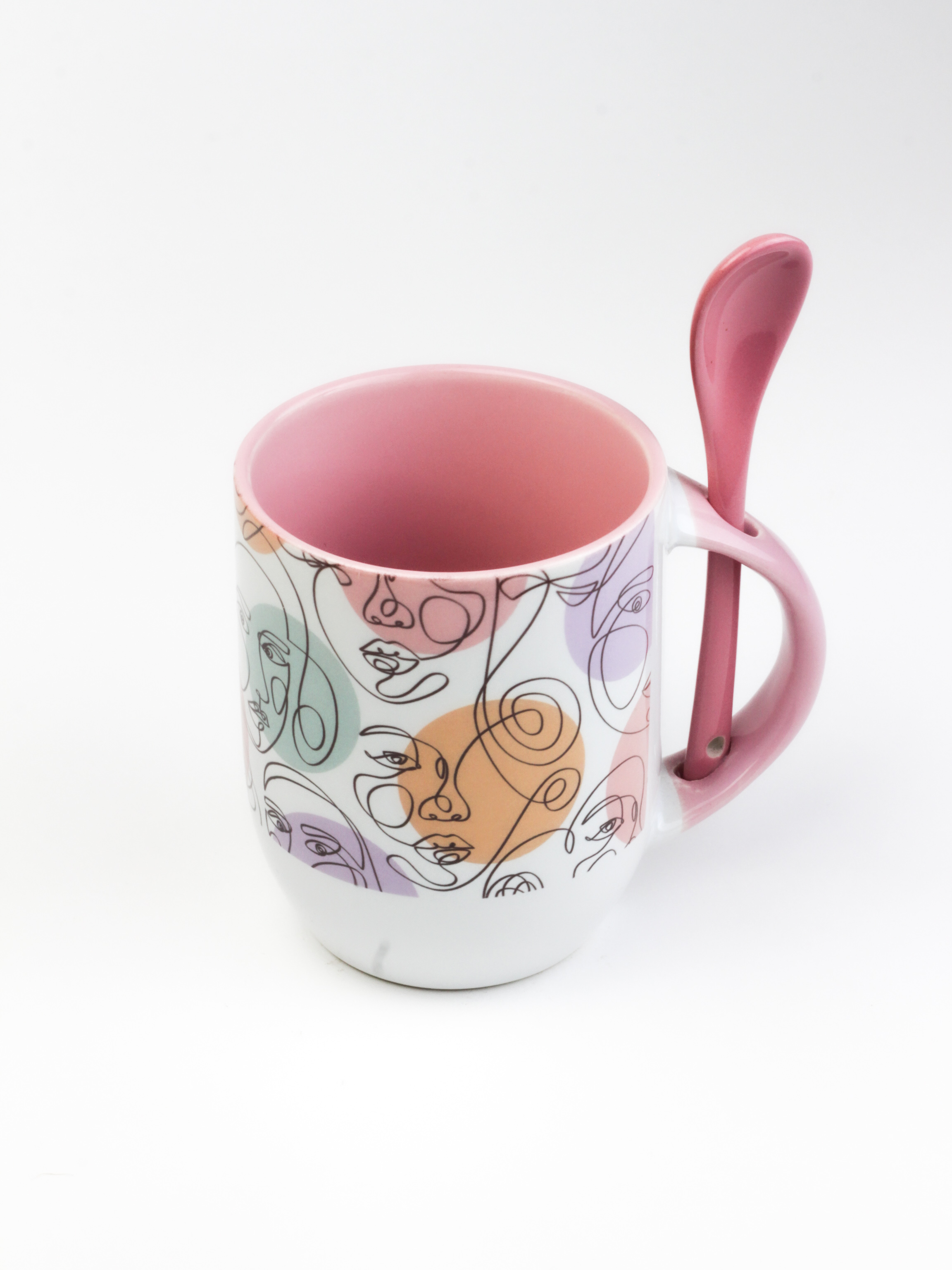 Printed Mug with Spoon